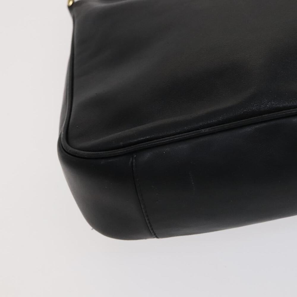 GUCCI Bamboo Hand Bag Leather Black Gold 001 2113 001 2113 - Picture 11 of 16